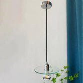 Lustre Moderne À Tête Unique En Verre À Disque - Clowas.fr